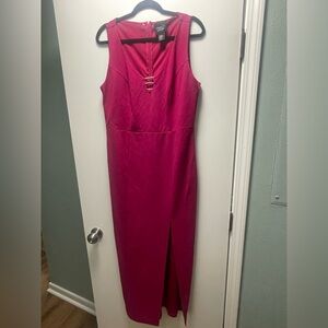 Elegant Pink Sleeveless Dress